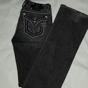 MISS ME JP5014-2 Boot Black Jeans